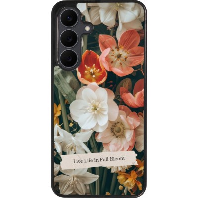 Samsung Galaxy S25 FE Case Hülle - Silikon schwarz Full Bloom Spring 2026