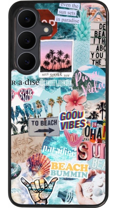 Samsung Galaxy S25 FE Case Hülle - Silikon schwarz Summer 20 collage