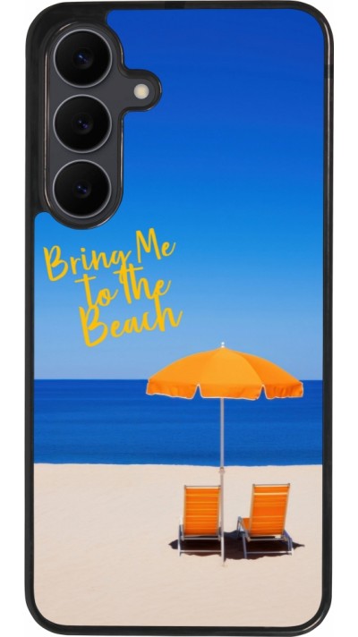 Samsung Galaxy S25 FE Case Hülle - Silikon schwarz Summer 2025 Bring me to the beach