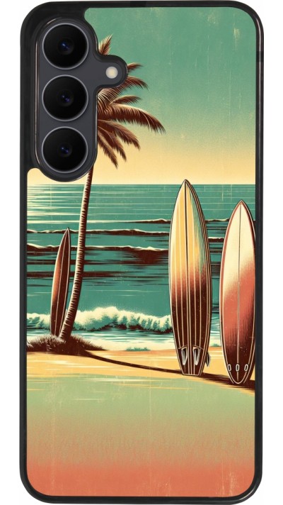 Samsung Galaxy S25 FE Case Hülle - Silikon schwarz Surf Paradise