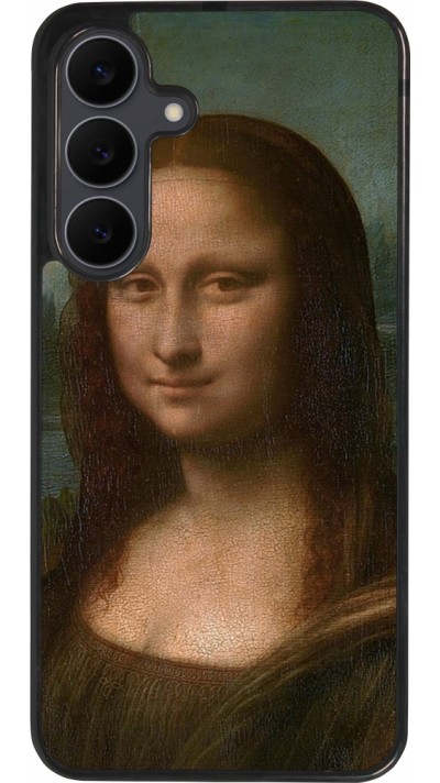 Samsung Galaxy S25 FE Case Hülle - Silikon schwarz Kunstbild - Mona Lisa - Leonardo de Vinci