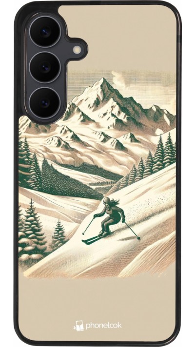 Samsung Galaxy S25 FE Case Hülle - Silikon schwarz Vintage Skiberg