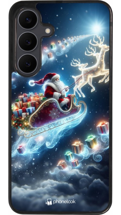 Samsung Galaxy S25 FE Case Hülle - Silikon schwarz Weihnachten 2023 Verzauberter Weihnachtsmann