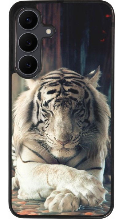 Samsung Galaxy S25 FE Case Hülle - Silikon schwarz Zen Tiger