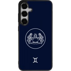 Samsung Galaxy S25+ Case Hülle - Silikon schwarz Astrologie Zwillinge
