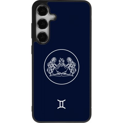 Samsung Galaxy S25+ Case Hülle - Silikon schwarz Astrologie Zwillinge