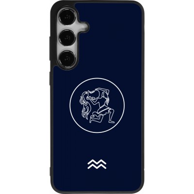 Samsung Galaxy S25+ Case Hülle - Silikon schwarz Astrologie Wassermann