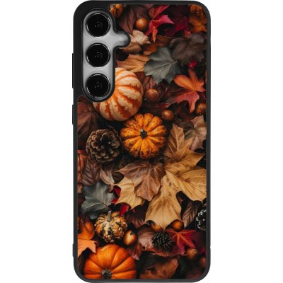 Samsung Galaxy S25+ Case Hülle - Silikon schwarz Autumn 25 Pumpkin