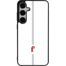 Samsung Galaxy S25+ Case Hülle - Silikon schwarz Kanton BL weiss