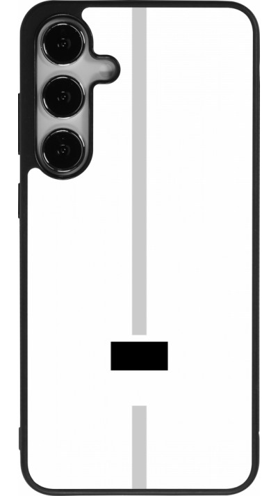 Samsung Galaxy S25+ Case Hülle - Silikon schwarz Kanton FR weiss