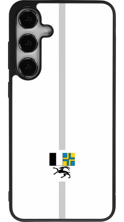 Samsung Galaxy S25+ Case Hülle - Silikon schwarz Kanton GR weiss