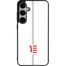 Samsung Galaxy S25+ Case Hülle - Silikon schwarz Kanton JU weiss