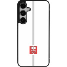 Samsung Galaxy S25+ Case Hülle - Silikon schwarz Kanton NW weiss