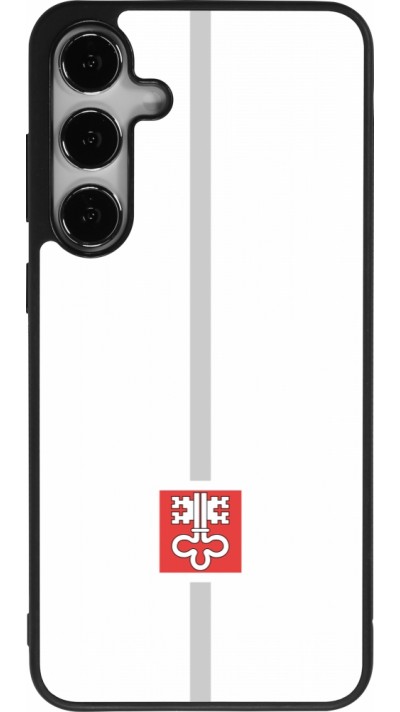 Samsung Galaxy S25+ Case Hülle - Silikon schwarz Kanton NW weiss