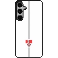 Samsung Galaxy S25+ Case Hülle - Silikon schwarz Kanton OW weiss