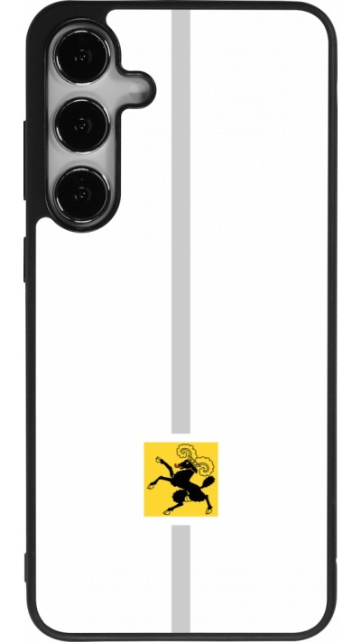 Samsung Galaxy S25+ Case Hülle - Silikon schwarz Kanton SH weiss