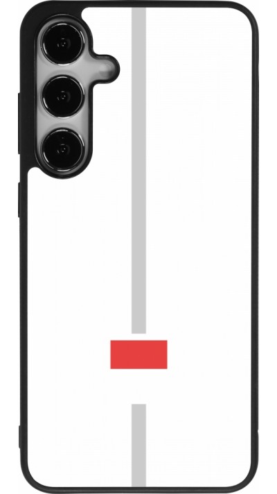 Samsung Galaxy S25+ Case Hülle - Silikon schwarz Kanton SO weiss