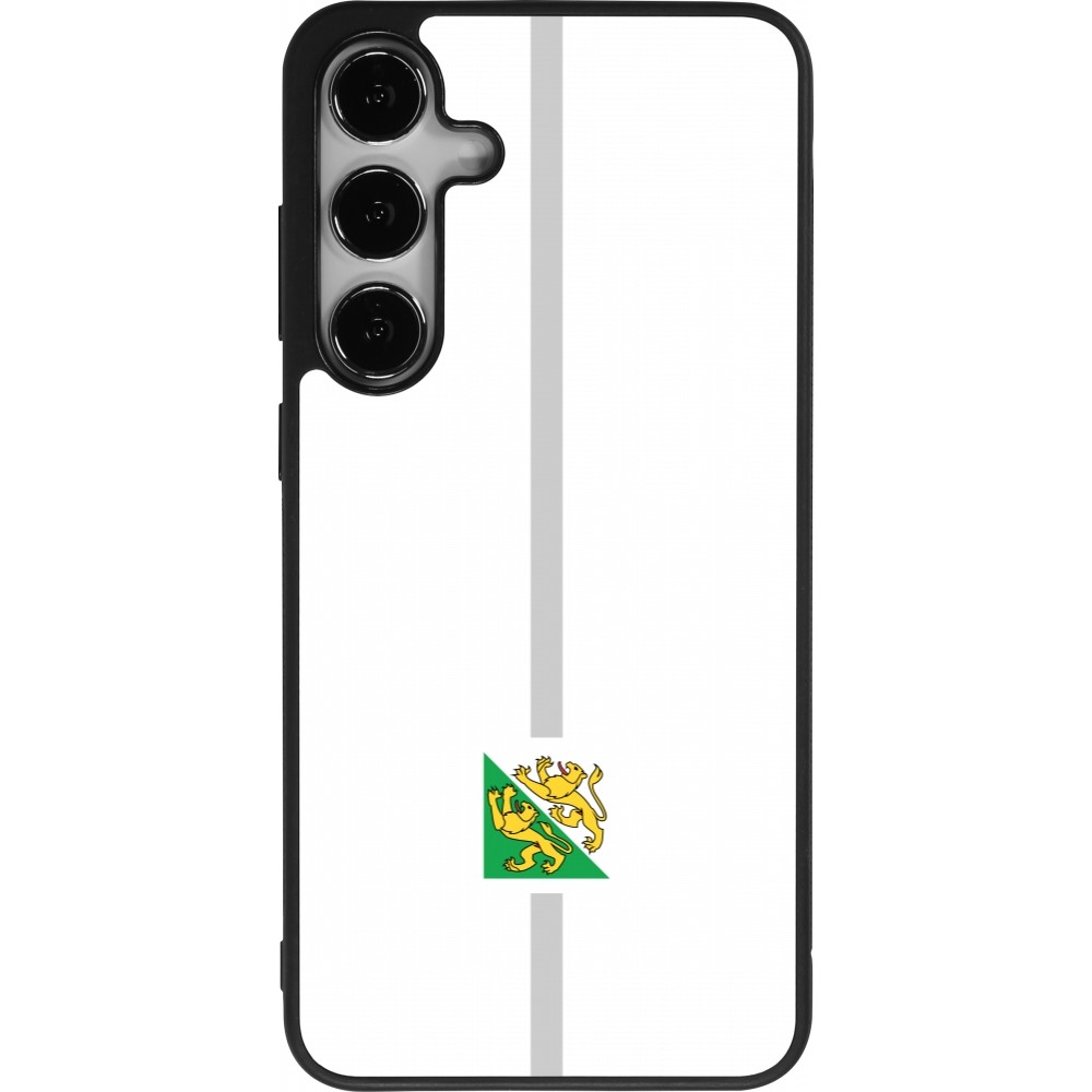 Samsung Galaxy S25+ Case Hülle - Silikon schwarz Kanton TG weiss