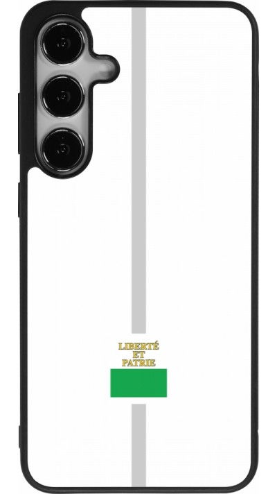 Samsung Galaxy S25+ Case Hülle - Silikon schwarz Kanton VD weiss