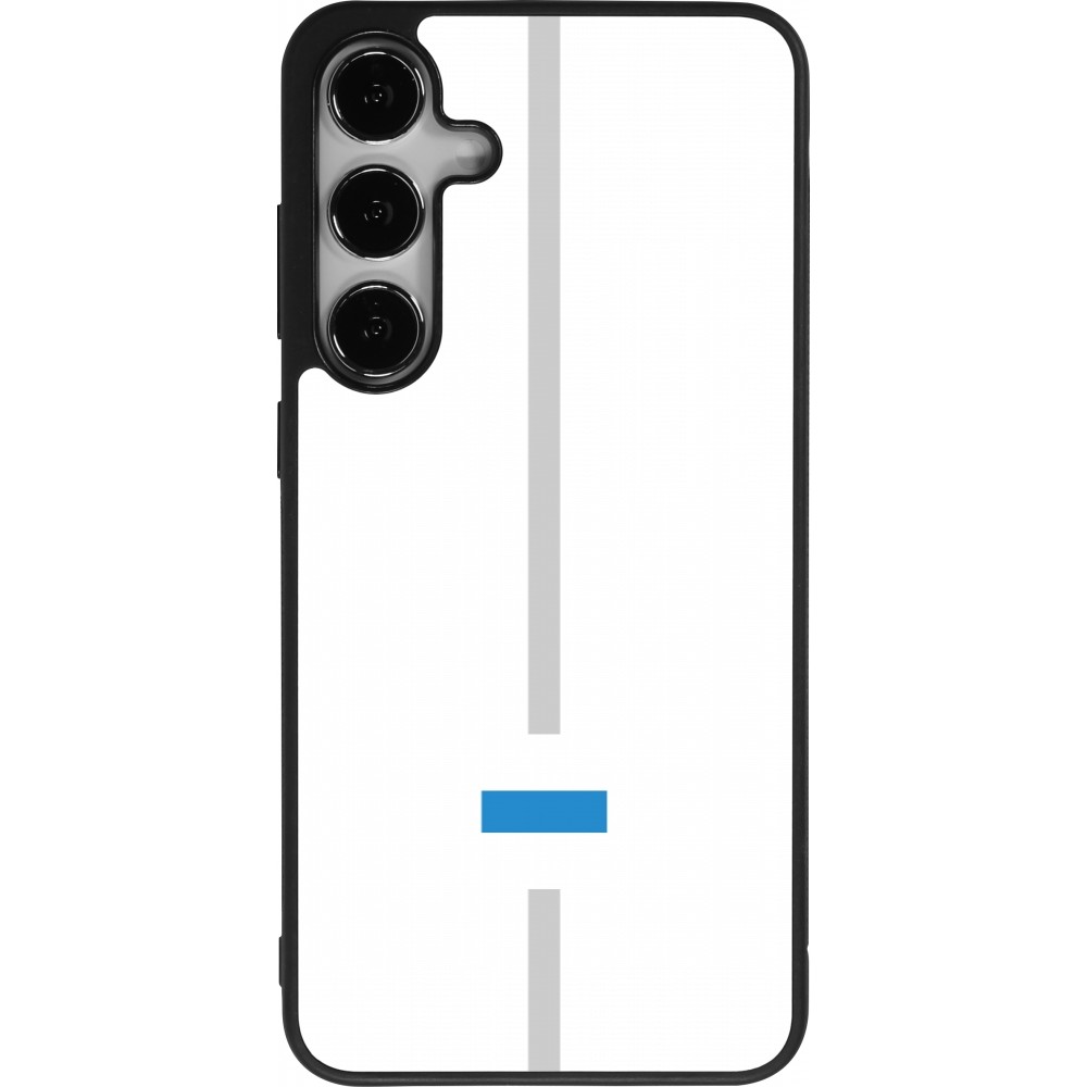 Samsung Galaxy S25+ Case Hülle - Silikon schwarz Kanton ZG weiss
