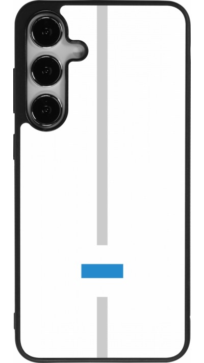 Samsung Galaxy S25+ Case Hülle - Silikon schwarz Kanton ZG weiss