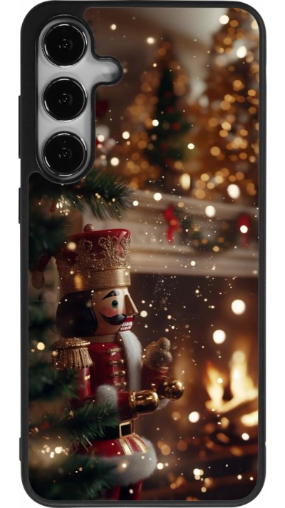 Coque Samsung Galaxy S25+ - Silicone rigide noir Christmas 25 Xmas Nutcracker