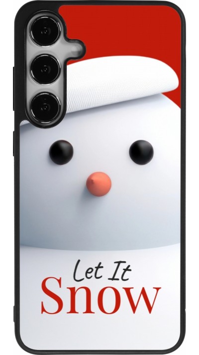 Coque Samsung Galaxy S25+ - Silicone rigide noir Christmas 25 Xmas Snowman