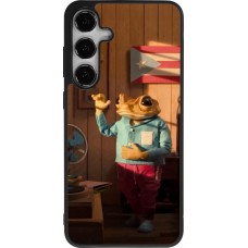 Samsung Galaxy S25+ Case Hülle - Silikon schwarz Dancing frog DTMF