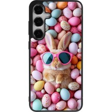 Samsung Galaxy S25+ Case Hülle - Silikon schwarz Easter 2026 Rabbit fun