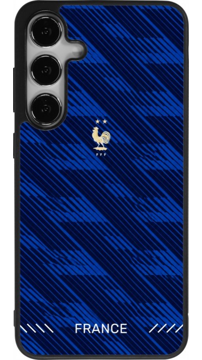 Samsung Galaxy S25+ Case Hülle - Silikon schwarz Frankreich 2026 personalisierbares Fussballtrikot