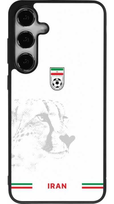 Coque Samsung Galaxy S25+ - Silicone rigide noir Maillot de football Iran 2026 personnalisable