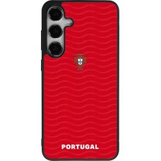 Samsung Galaxy S25+ Case Hülle - Silikon schwarz Portugal 2026 personalisierbares Fussballtrikot