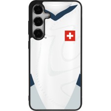 Samsung Galaxy S25+ Case Hülle - Silikon schwarz Schweiz Away personalisierbares Fussballtrikot