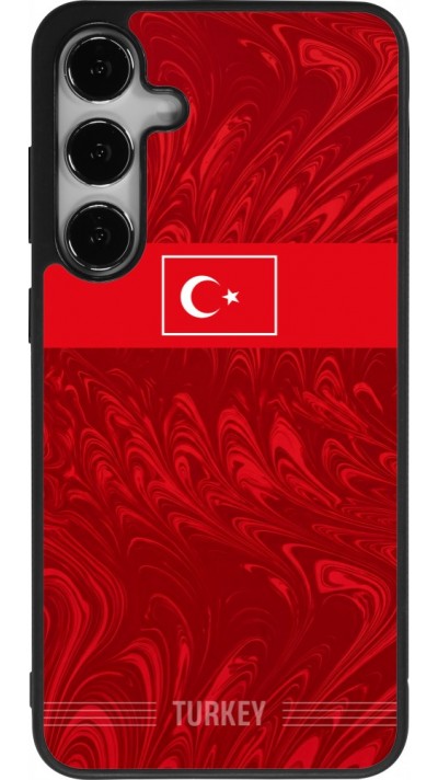 Coque Samsung Galaxy S25+ - Silicone rigide noir Maillot de football Turquie 2026 personnalisable