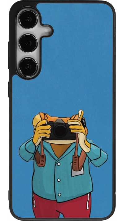 Coque Samsung Galaxy S25+ - Silicone rigide noir Frog with camera DTMF