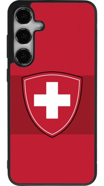 Samsung Galaxy S25+ Case Hülle - Silikon schwarz Hockey World Championship Ecusson Suisse