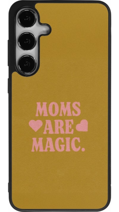 Samsung Galaxy S25+ Case Hülle - Silikon schwarz Mom 2026 Are Magic