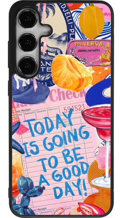 Samsung Galaxy S25+ Case Hülle - Silikon schwarz Preppy Today is Going to be a good day