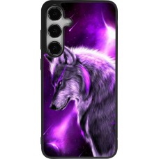 Samsung Galaxy S25+ Case Hülle - Silikon schwarz Purple Sky Wolf