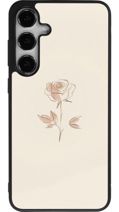 Samsung Galaxy S25+ Case Hülle - Silikon schwarz Rosa Sand Minimalistisch