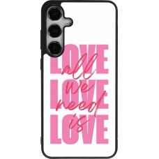 Samsung Galaxy S25+ Case Hülle - Silikon schwarz Saint Valentines Day 26 Love all we need is