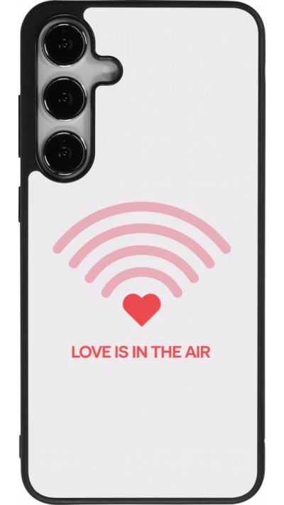 Samsung Galaxy S25+ Case Hülle - Silikon schwarz Saint Valentines Day 26 Love is in the air