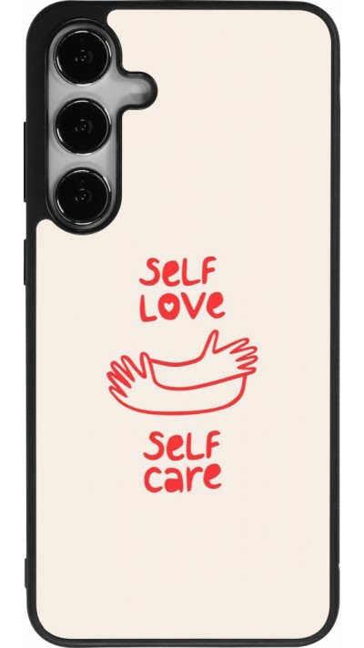 Samsung Galaxy S25+ Case Hülle - Silikon schwarz Saint Valentines Day 26 Self love self care