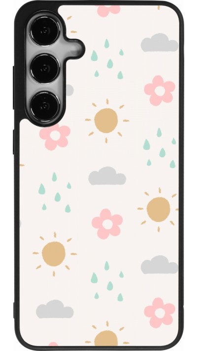 Samsung Galaxy S25+ Case Hülle - Silikon schwarz Spring 23 weather