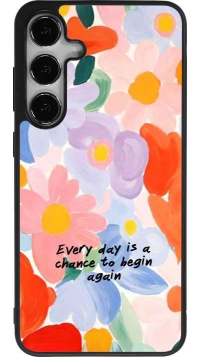 Coque Samsung Galaxy S25+ - Silicone rigide noir Every day is a chance Spring 2026