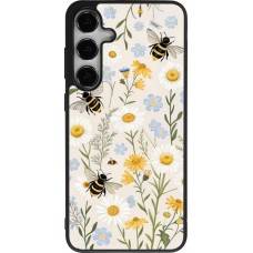 Samsung Galaxy S25+ Case Hülle - Silikon schwarz Pattern bees Spring 2026
