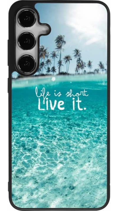 Samsung Galaxy S25+ Case Hülle - Silikon schwarz Summer 18 24