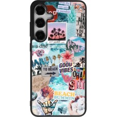 Samsung Galaxy S25+ Case Hülle - Silikon schwarz Summer 20 collage