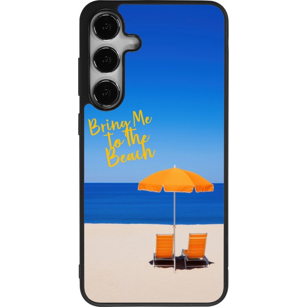 Samsung Galaxy S25+ Case Hülle - Silikon schwarz Summer 2025 Bring me to the beach