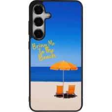 Samsung Galaxy S25+ Case Hülle - Silikon schwarz Summer 2025 Bring me to the beach